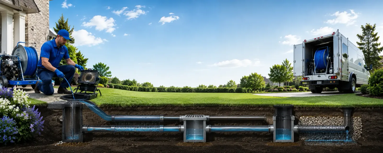 Outdoor drain cleaning information for Smithfield, RI